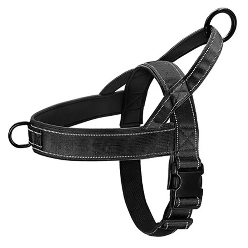 Tactical Anti-Pull Dog Harness: 1000D Nylon Vest with Handle