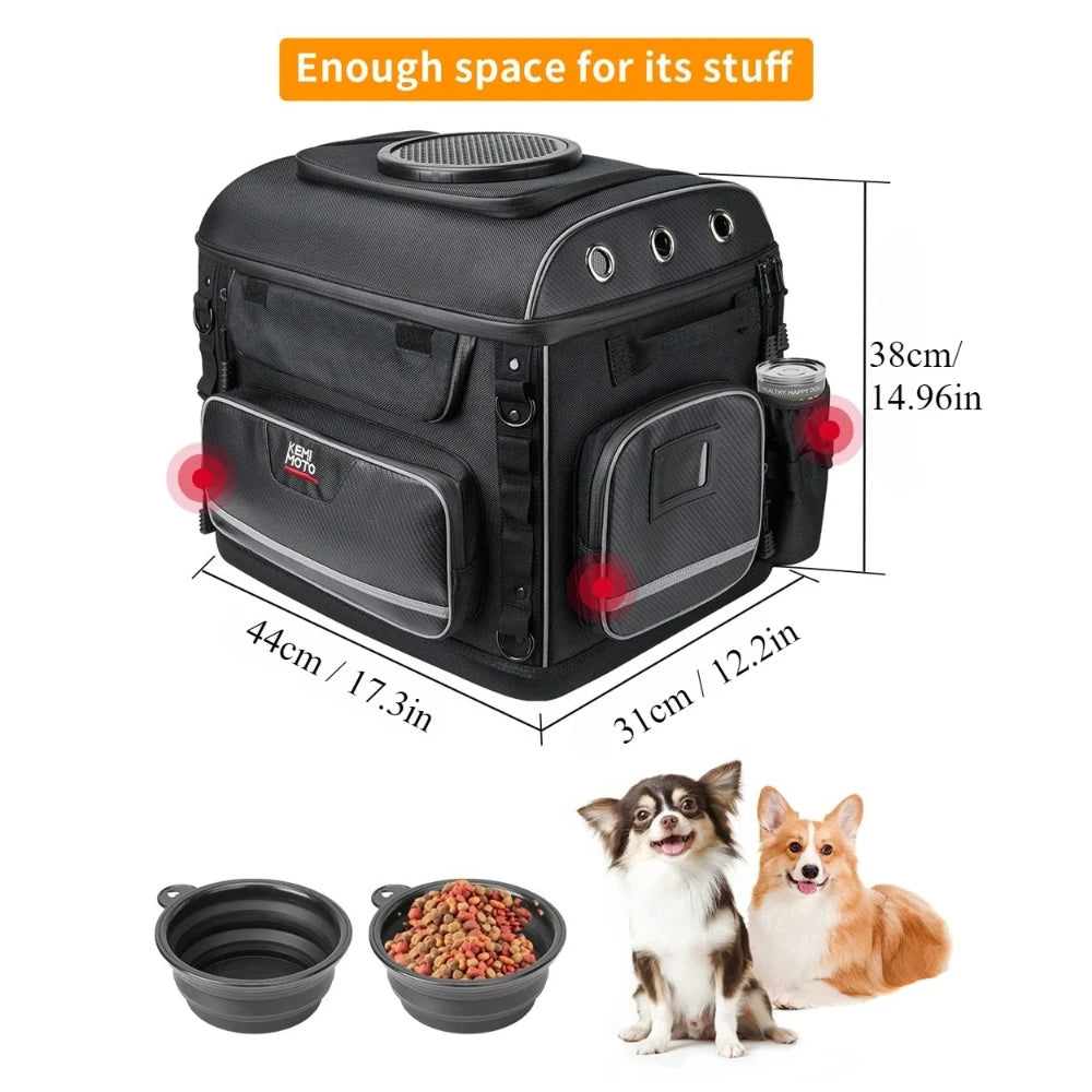 Motorcycle Pet Carrier Bag – Dog & Cat Carrier for Harley Touring, Street Glide, Road King & Trike Models