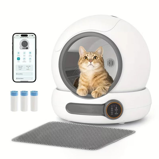 Automatic Self-Cleaning Cat Litter Box with App Control & Smart Deodorizer