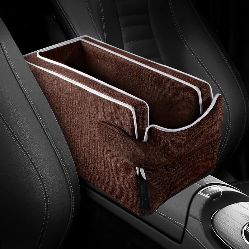 Car Center Console Pet Bed Mat, Small Dog & Cat Booster Safety Seat