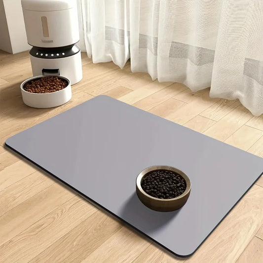 Solid color pet feeding mat cat and dog special placemat pet supplies rice mat diatom mud dog cage absorbent pad