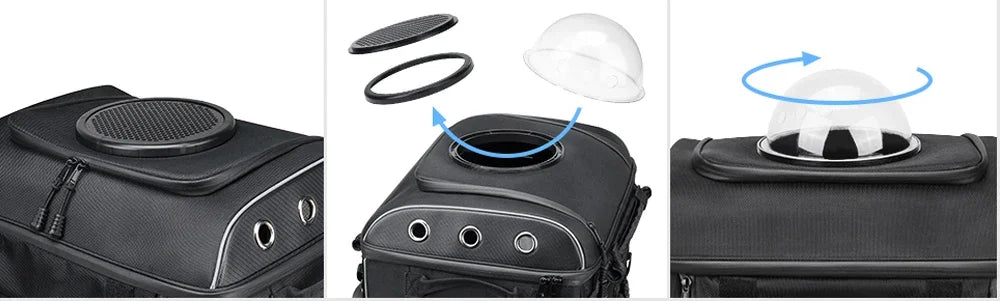 Motorcycle Pet Carrier Bag – Dog & Cat Carrier for Harley Touring, Street Glide, Road King & Trike Models