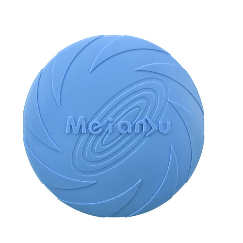 Silicone Flying Disc Dog Toy - Interactive Outdoor Training Frisbee