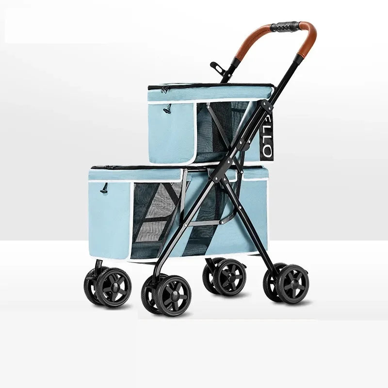 The Adventure Double-Layer Multi-Pet Stroller