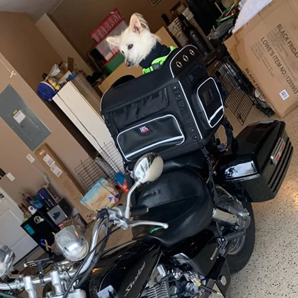 Motorcycle Pet Carrier Bag – Dog & Cat Carrier for Harley Touring, Street Glide, Road King & Trike Models