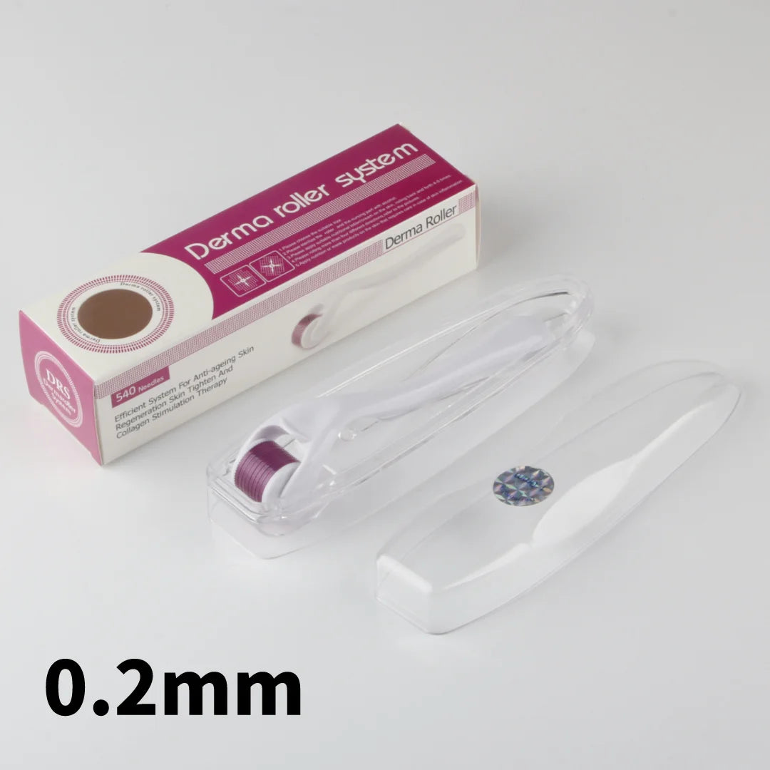 540 Titanium Derma Roller - Hair and Beard Regrowth Tool for Skin Care and Anti-Aging - PULSE MART