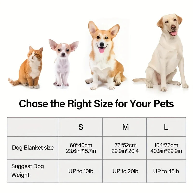 The Ultra-Soft Flannel Fleece Calming Pet Blanket