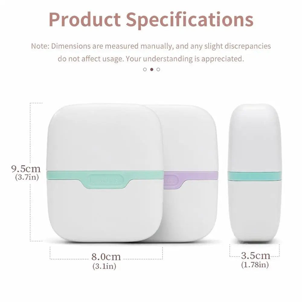 Double-Headed Facial Ice Roller - Resin Massage Tool for Face and Head, Fragrance-Free, Battery-Free Design - PULSE MART