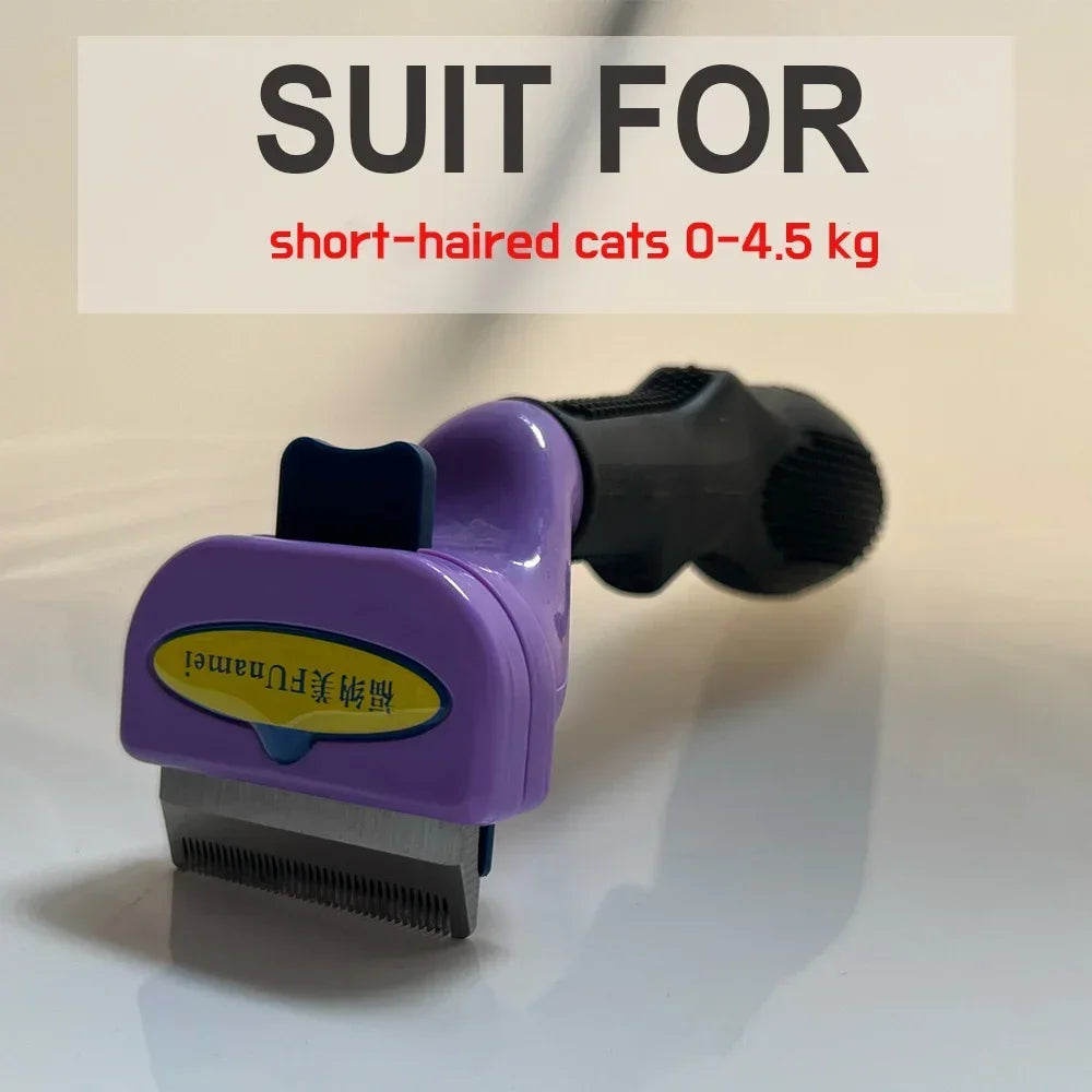 Dual-Sided Pet Dematting Comb - Anti-Lice Knot Remover for Dogs & Cats