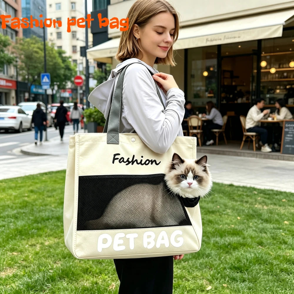 Pet Cat Carrier Backpack – Breathable Travel Backpack for Cats & Small Dogs
