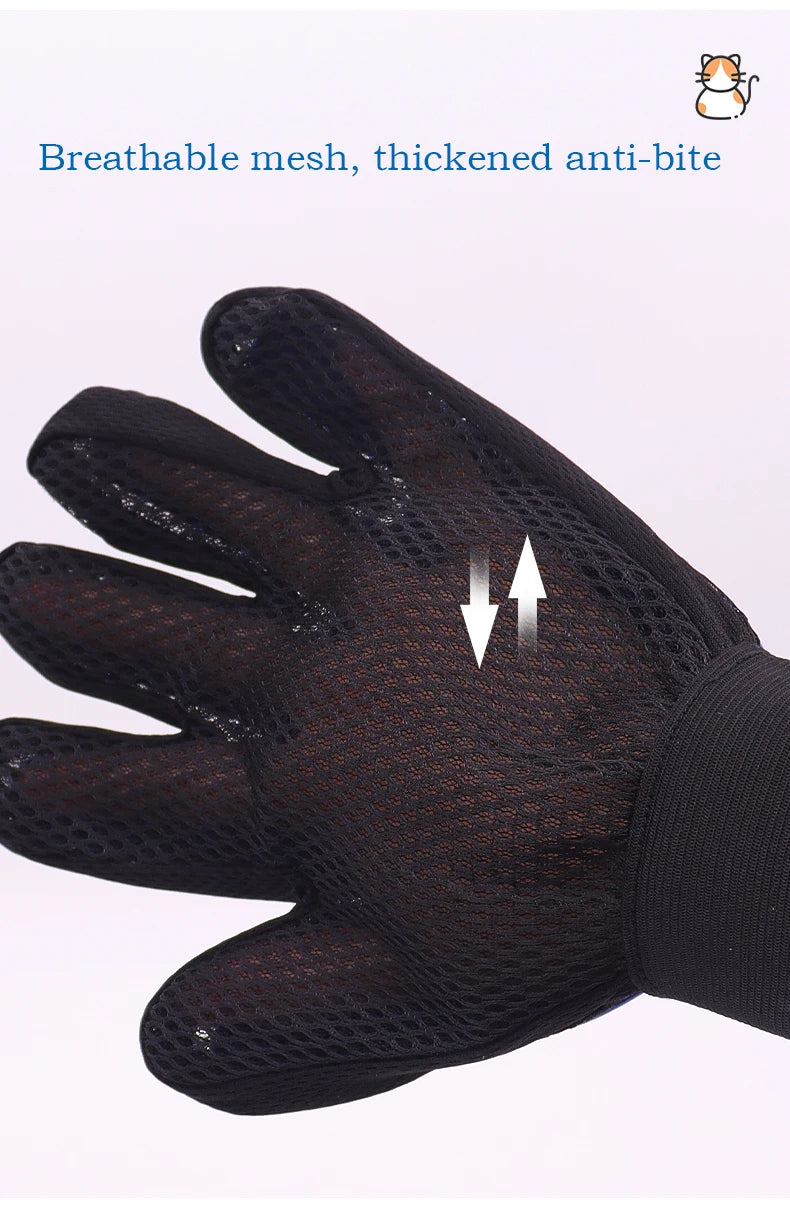 Pet Grooming Glove – Cat & Dog Deshedding Brush for Hair Removal, Bathing & Massage