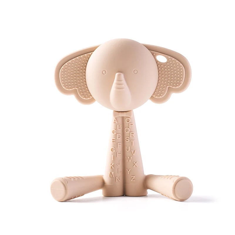 Baby BPA Free Silicone Teether Toys Infant Cartoon Bear Teething Silicone Dental Care Gums Hand Molar Stick for Baby Product - PULSE MART