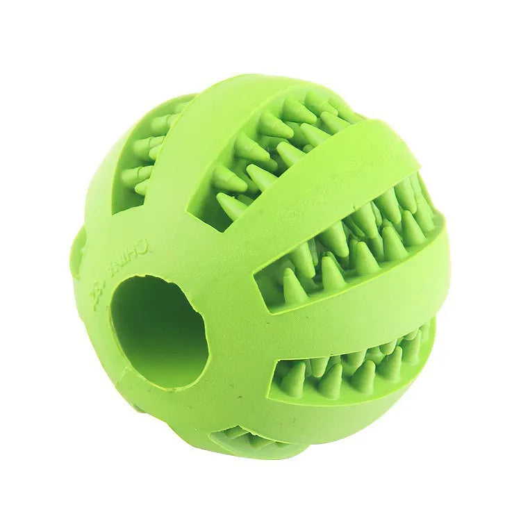 Interactive Treat Dispensing Dog Ball - Nontoxic Teeth Cleaning Chew Toy