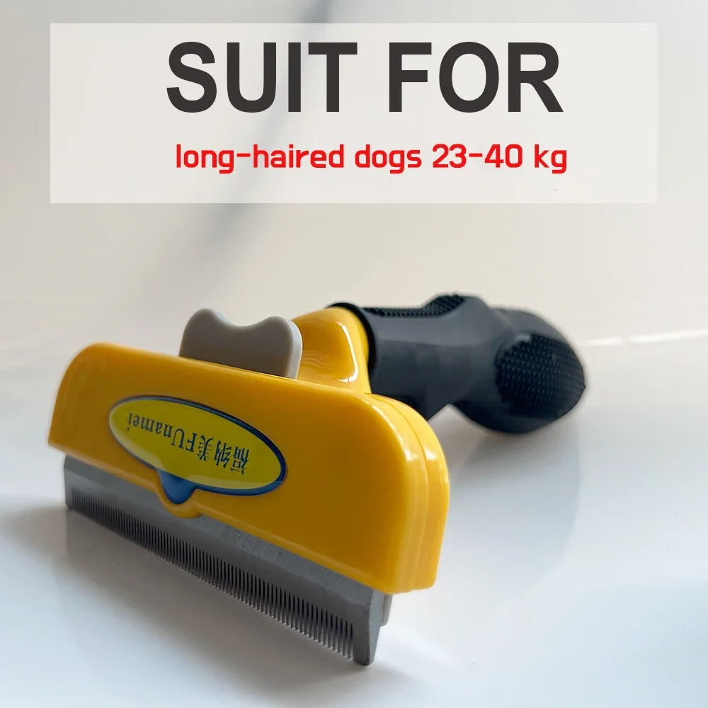 Dual-Sided Pet Dematting Comb - Anti-Lice Knot Remover for Dogs & Cats