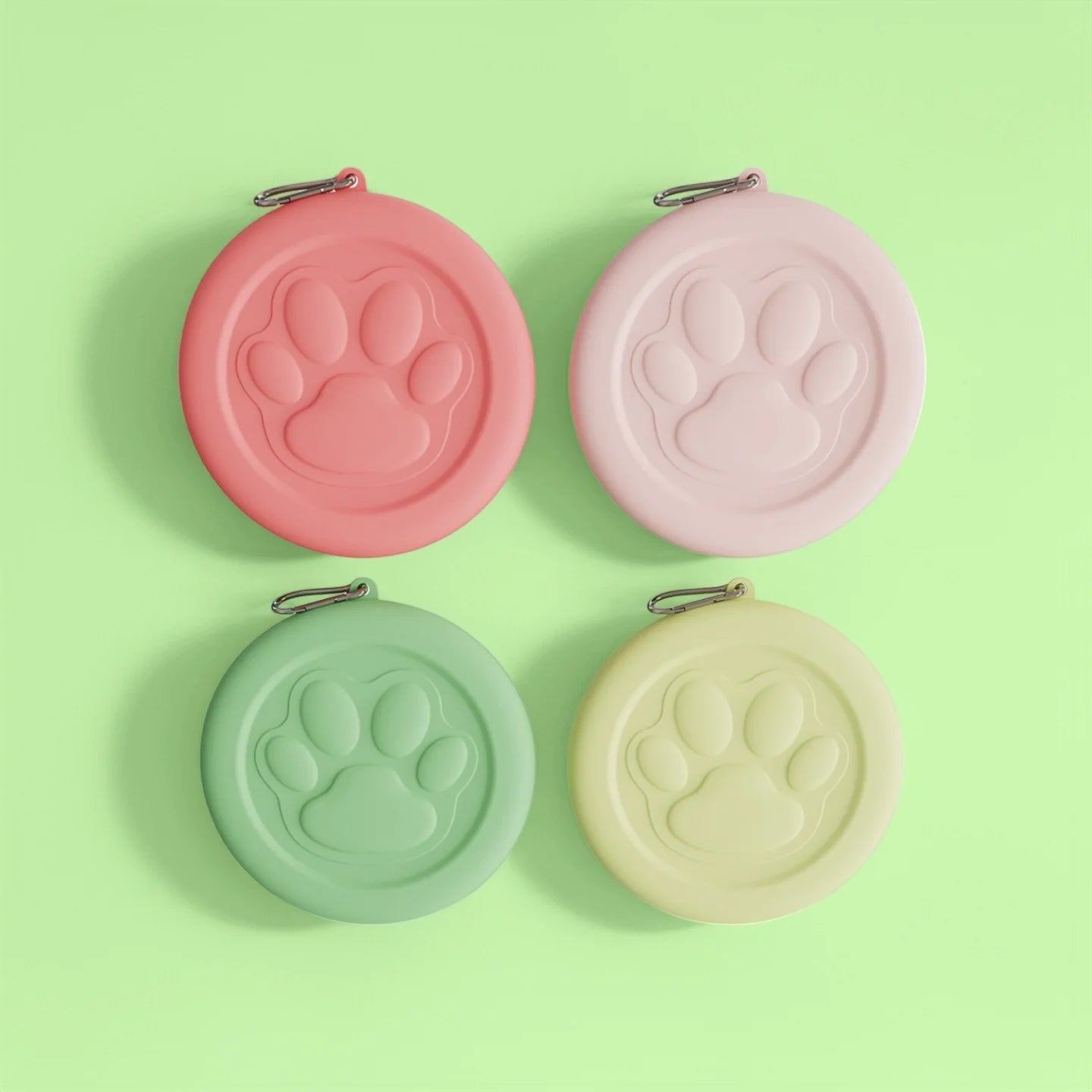 2-in-1 Portable Outdoor Pet Bowl - Travel Food & Water Dish with Treat Compartment