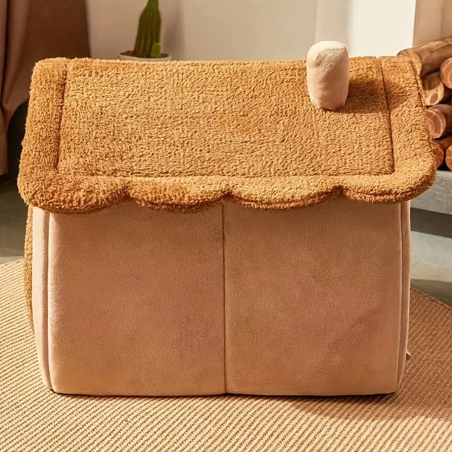 Foldable Pet House – Removable Washable Cat House & Cozy Bed for Cats & Small Dogs