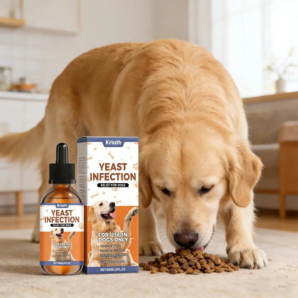 Premium Dog Shedding & Dry Skin Drops – 60ML Herbal Coat Conditioner