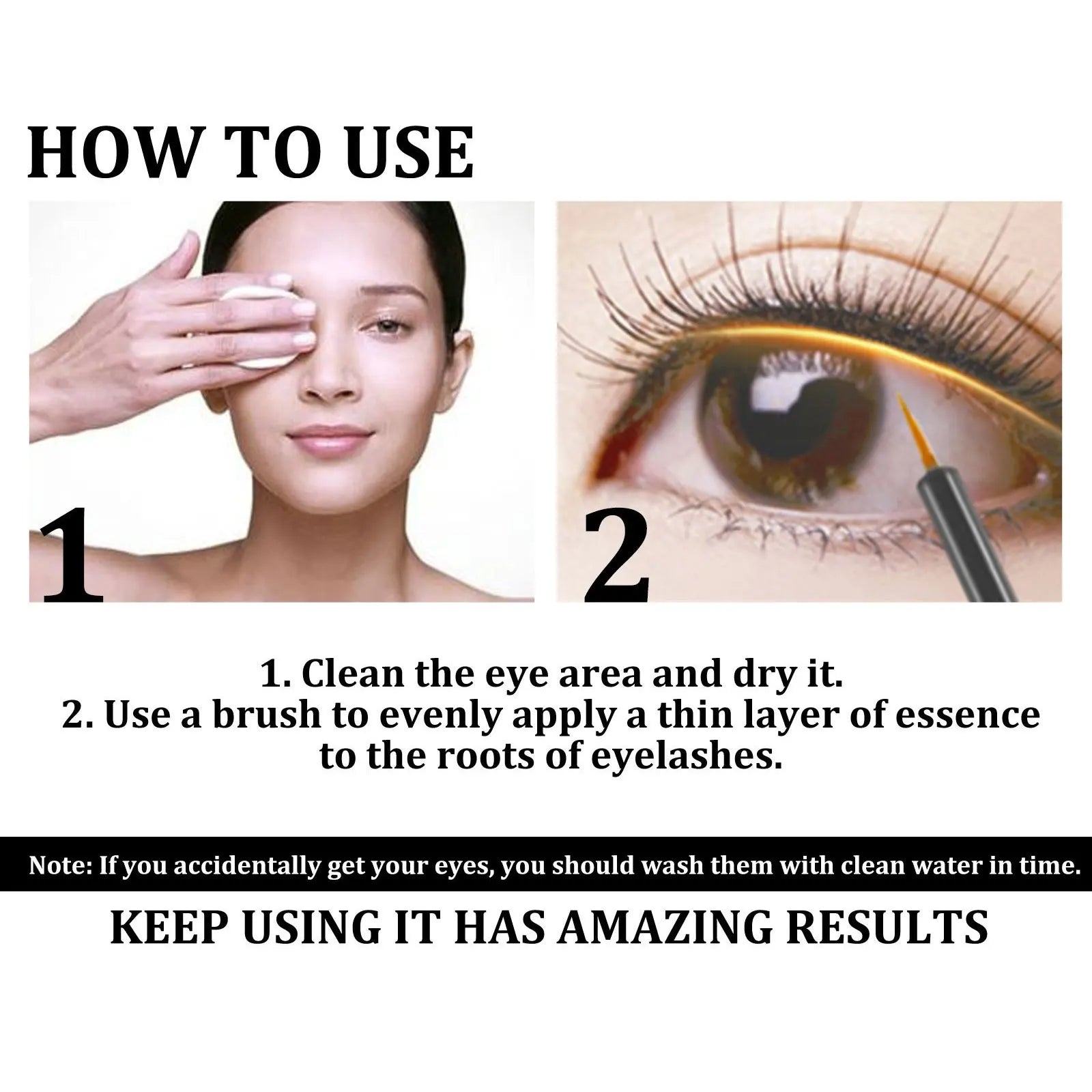 7-Day Eyelash Growth Serum - 3ml Enhancer for Curled, Thickened, and Strengthened Lashes and Brows - PULSE MART