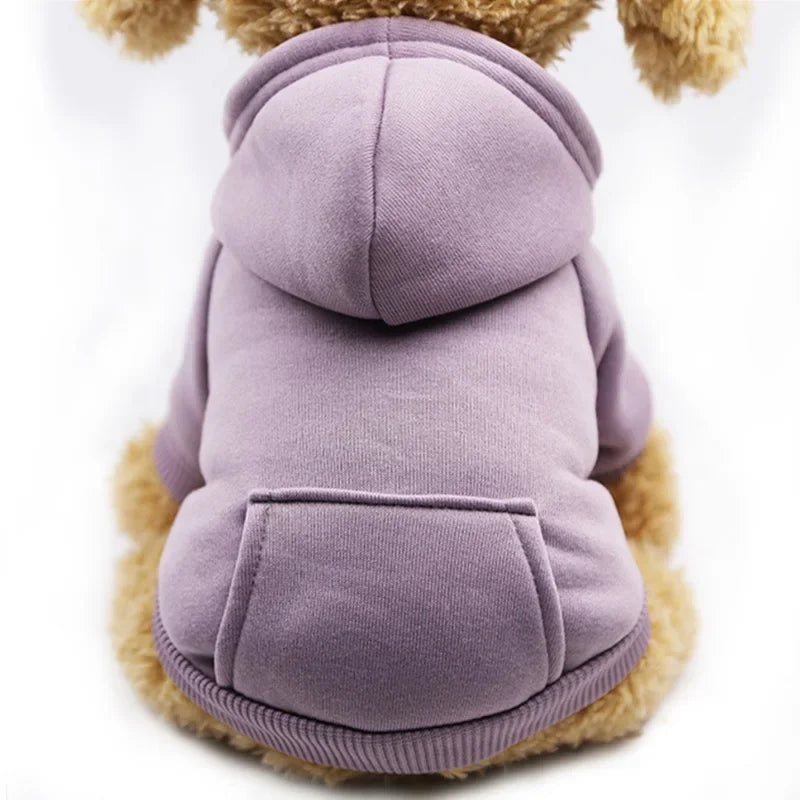 Cozy Fleece Dog Hoodie - Warm Winter Coat for Small & Large Breeds