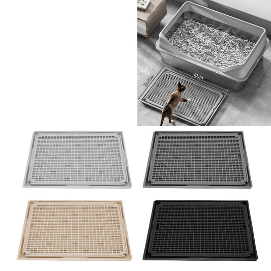 Cat Litter Trapping Mat – Spacious Double-Layer Washable Non-Slip Litter Catcher