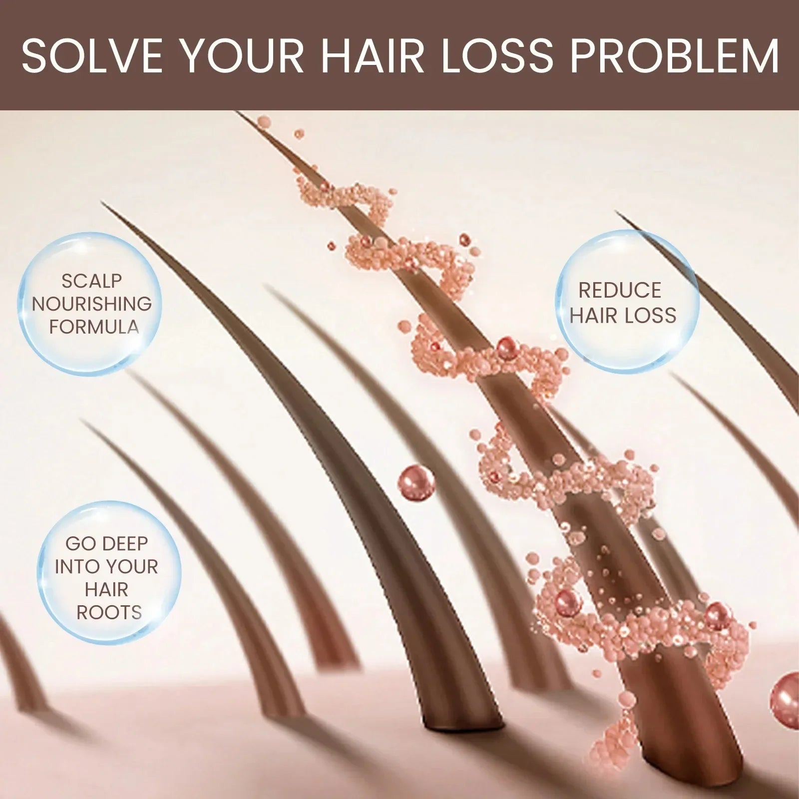 Fast Hair Growth Serum - Treatment for Hair Thinning, Anti-Hair Loss, Prevent Baldness, Scalp Cure, and Strong Roots - PULSE MART