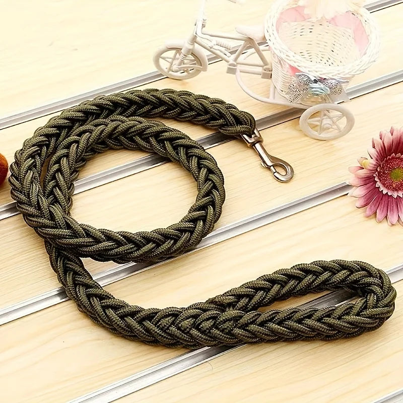 Heavy-Duty Braided Dog Leash - Strong Training Lead for Large Dogs