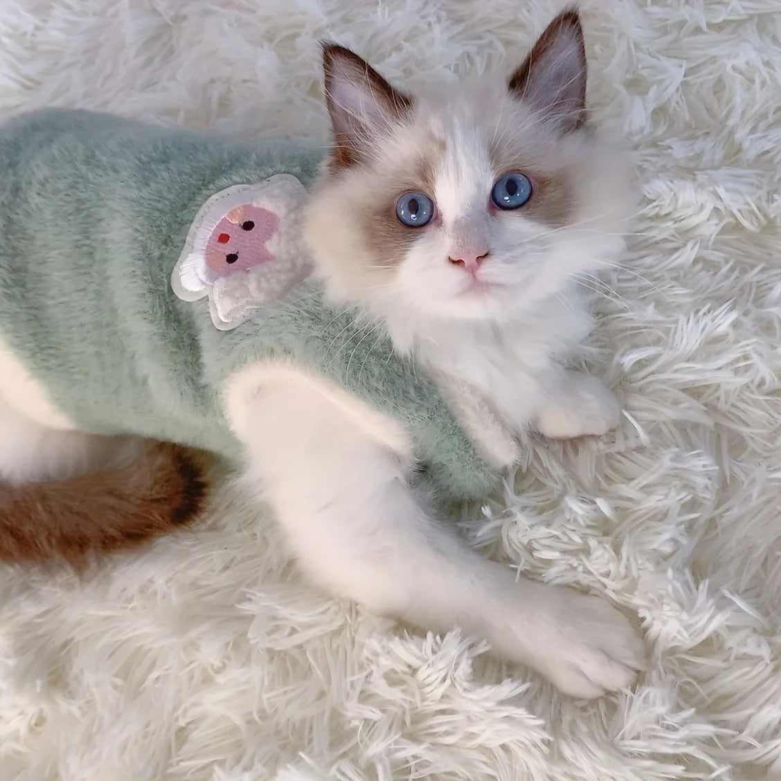 Warm Cat Sweater Vest – Soft Winter Clothing for Cats, Kittens & Small Dogs