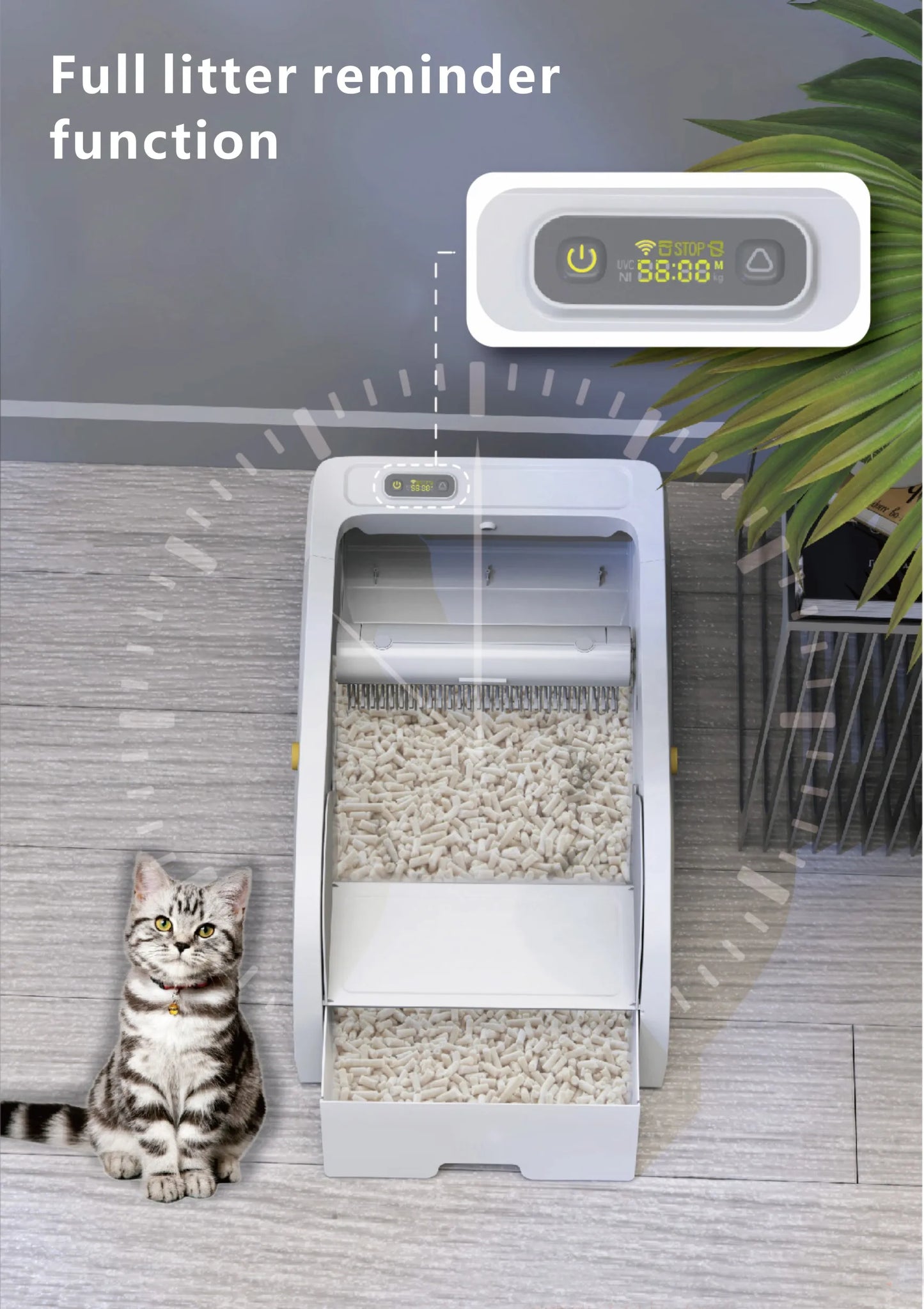 Automatic Self-Cleaning Cat Litter Box – Smart Electric Litter Box with App Control