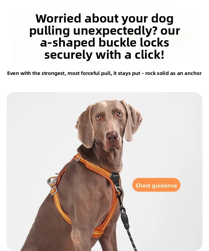 Car Safety Dog Harness: No-Pull, Reflective & Adjustable