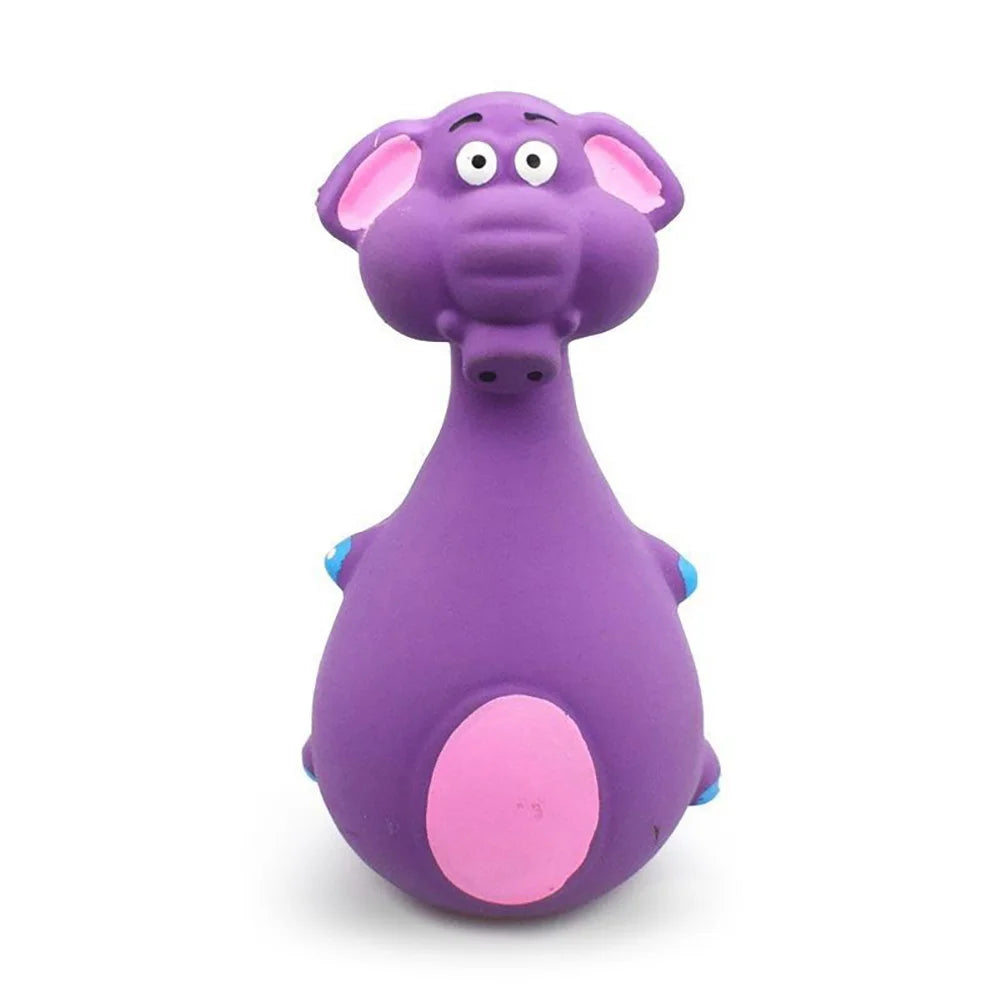 Cartoon Voice Rubber Dog Toy - Tough Molar Cleaner for Teddies & Frenchies