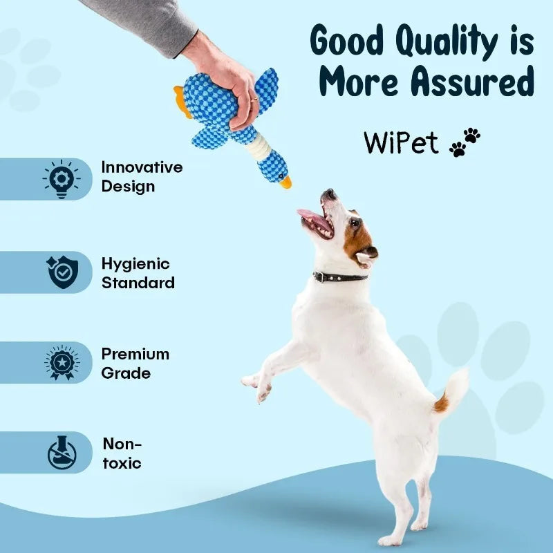 Interactive Plush Squeak Doll - Tough Toy for Cats & Dogs