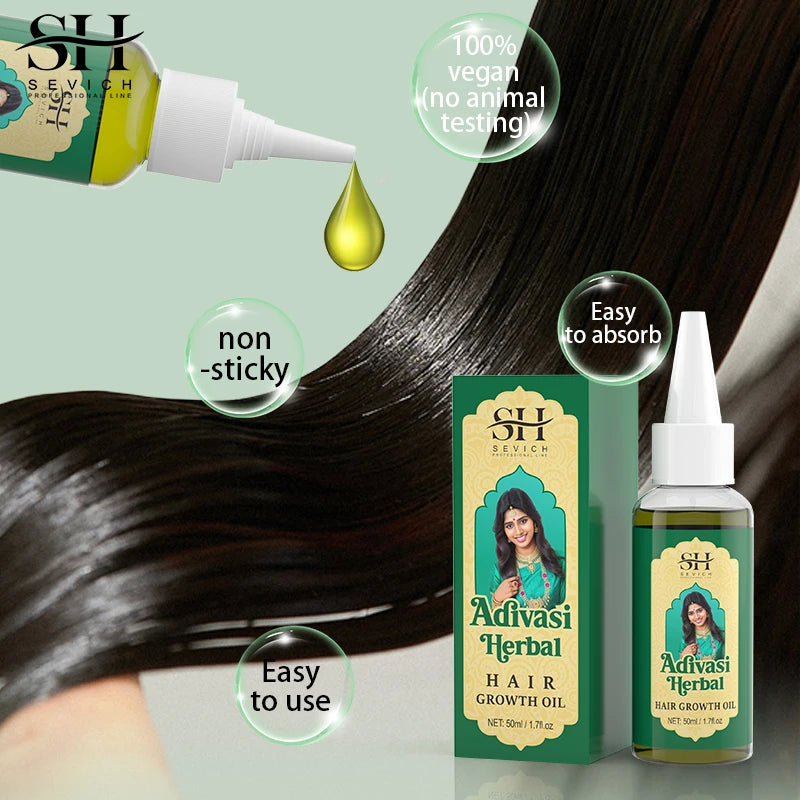 Adivasi Ayurvedic Hair Growth Oil - Organic Serum for Fast Regrowth, Thicker Hair, and Hair Loss Prevention - PULSE MART