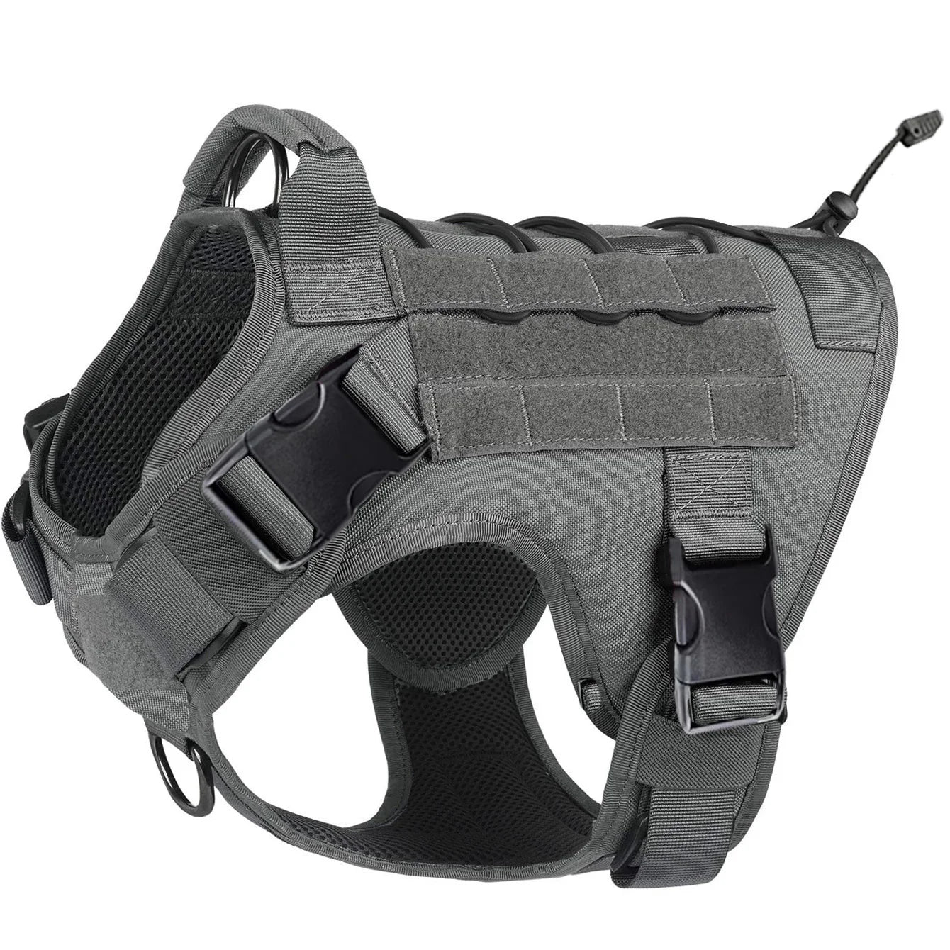 Tactical Service Dog Harness: No-Pull Vest with Hook & Loop Panels
