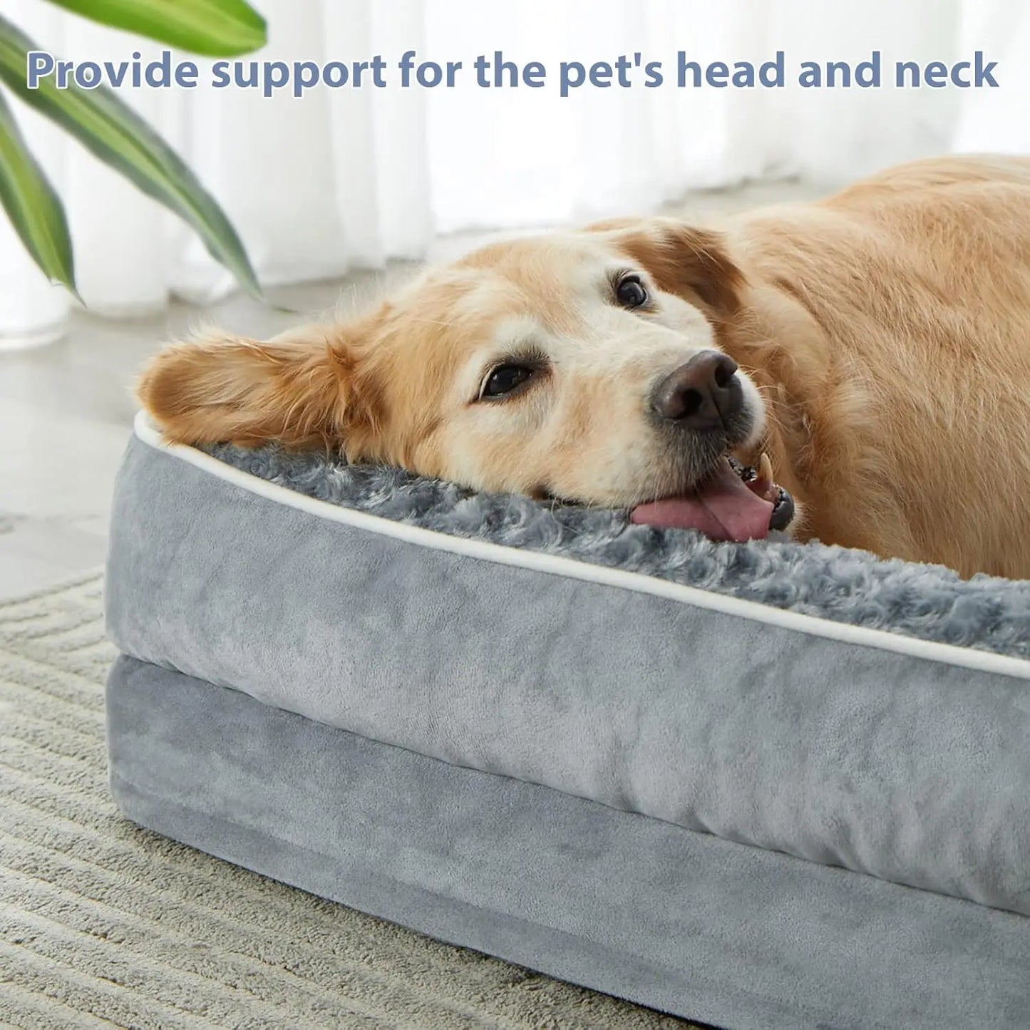 Orthopedic Dog Bed for Large Dogs, Waterproof Washable Sofa Bed