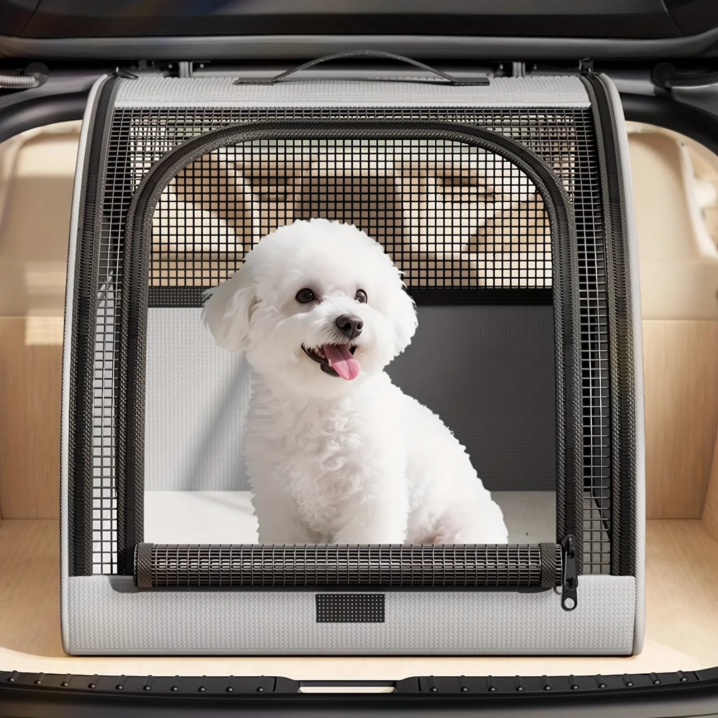 Portable Pet Car Bed, Travel Vehicle Booster Seat for Dogs & Cats