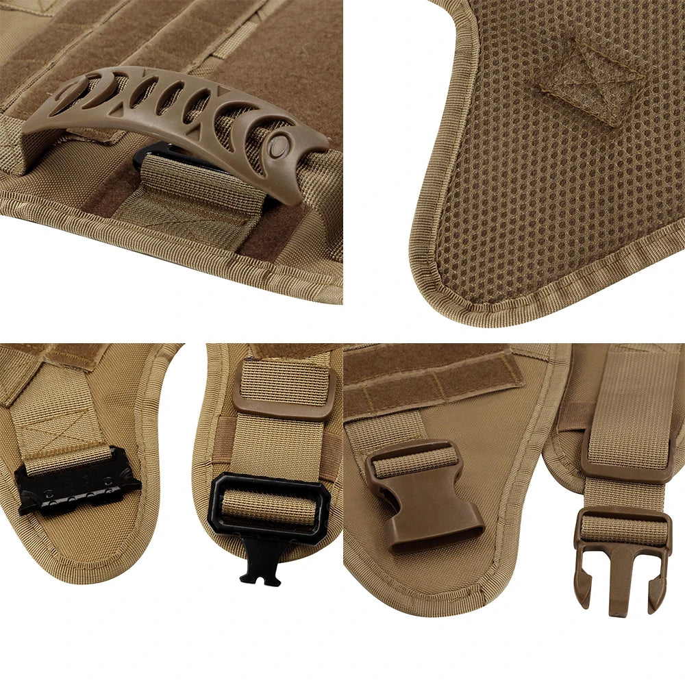 Military Tactical Dog Harness: Heavy-Duty Training Vest for German Shepherds