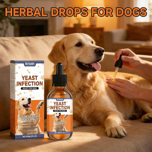 Premium Dog Shedding & Dry Skin Drops – 60ML Herbal Coat Conditioner