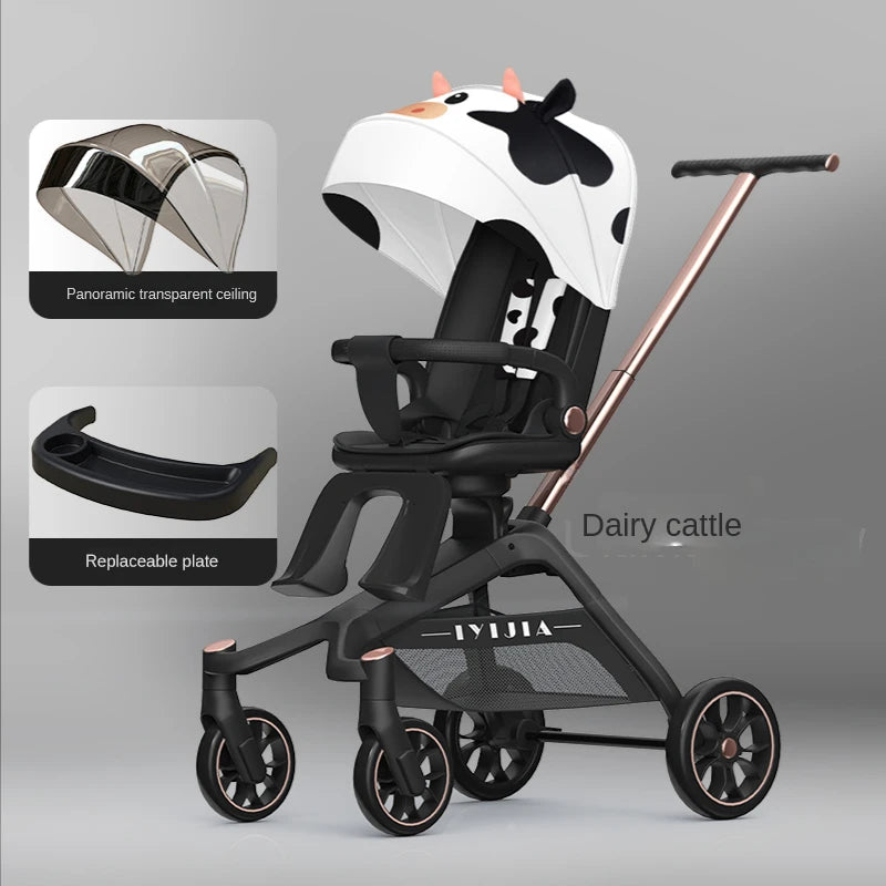 Baby Stroller Foldable Travel Carriage Cart Lightweight Stroller Children Four-Wheel Cart Portable carriers and strollers - PULSE MART
