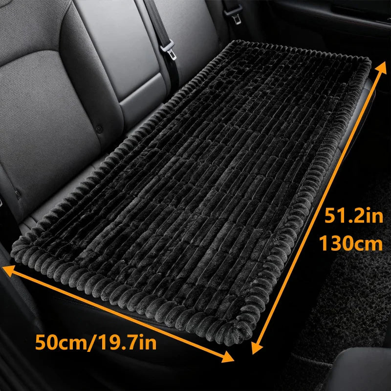 Summer Cooling Striped Dog Car Bed Mat, Washable Trunk Travel Cushion