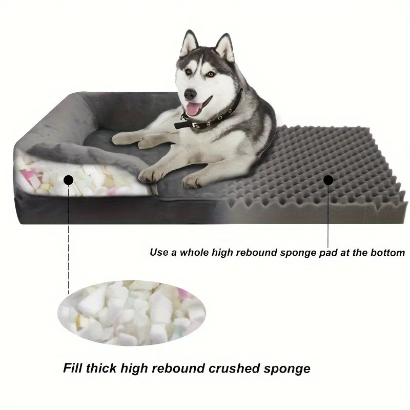 Orthopedic Dog Bed Sofa Bed, Extra Large Washable Pet Couch