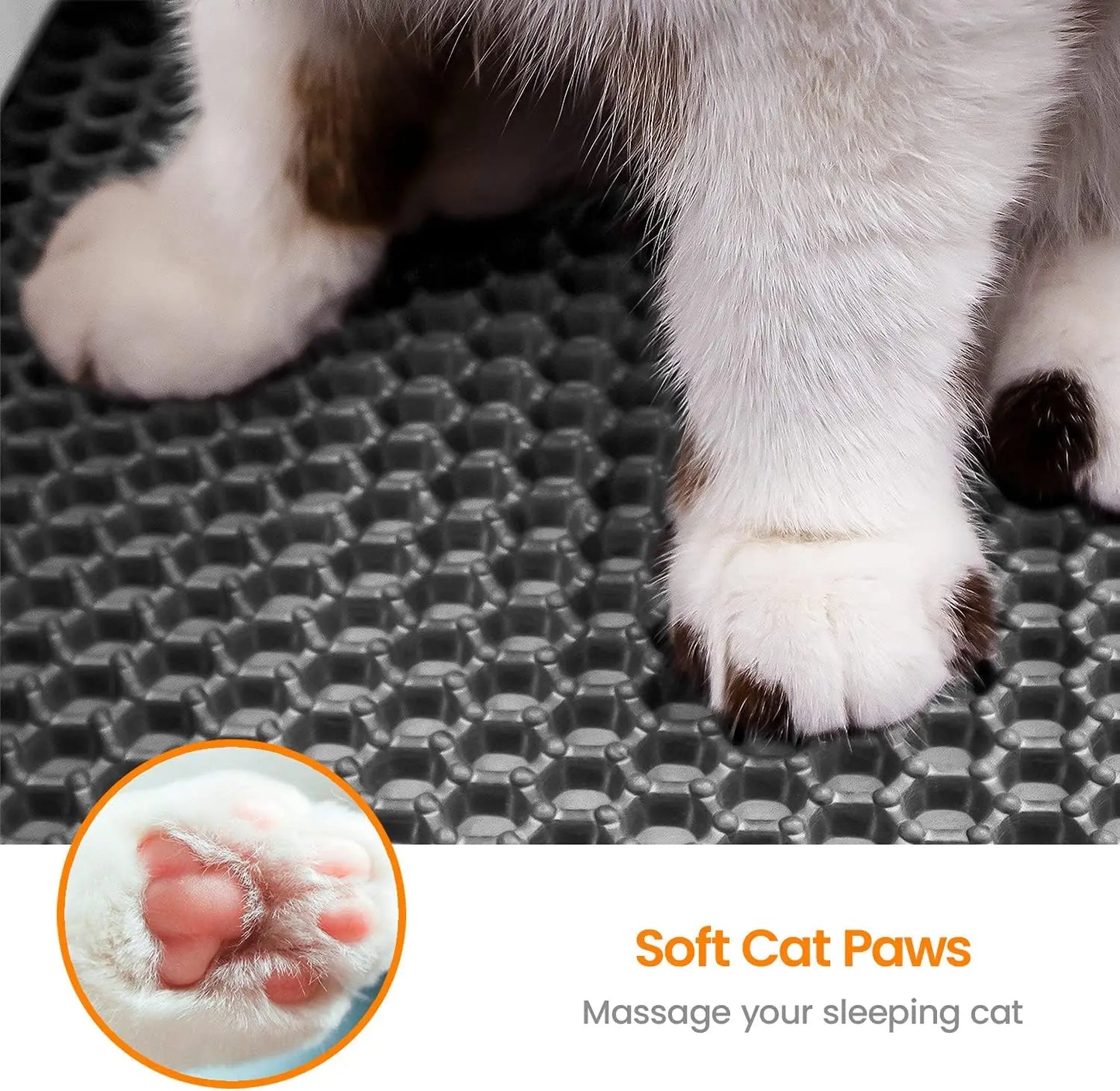 Waterproof Double-Layer Cat Litter Mat – Foldable Urine-Proof Litter Trapping Carpet for Cats