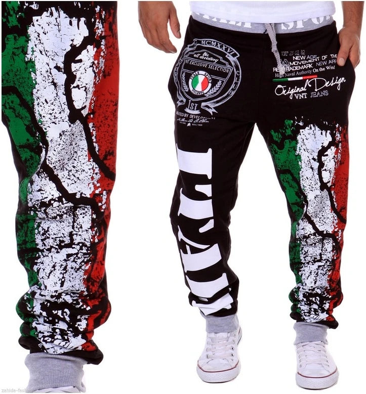 Men's Pants Weatpants Hip Hop Joggers Cargo Pants Men Casual Pants Fashion Printing Trousers