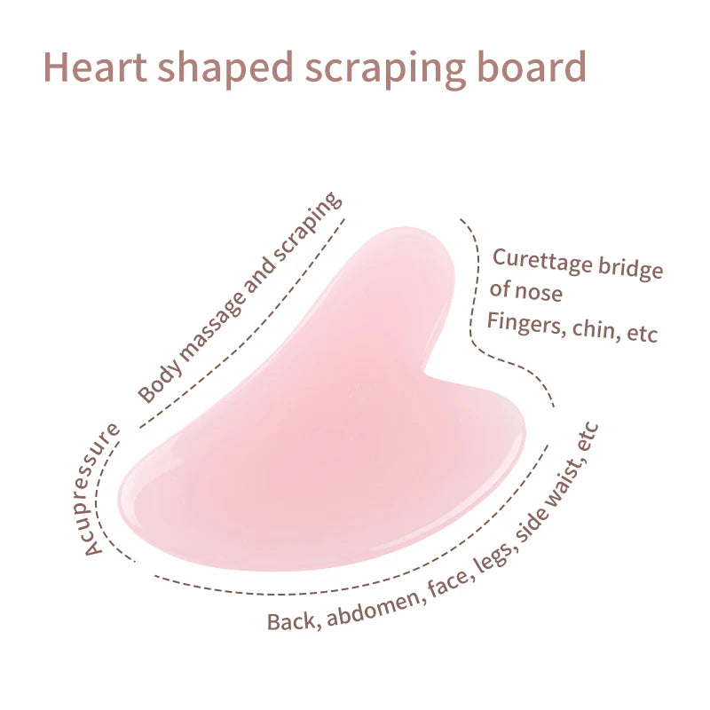 Roller &amp; Gua Sha Set – Resin Facial Roller Massager for Face, Eyes, Neck &amp; Body Skin Care - PULSE MART