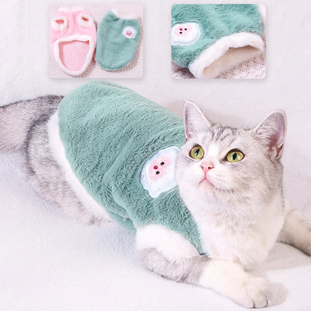 Soft Cat Vest – Warm Winter Clothing for Cats, Kittens & Small Dogs