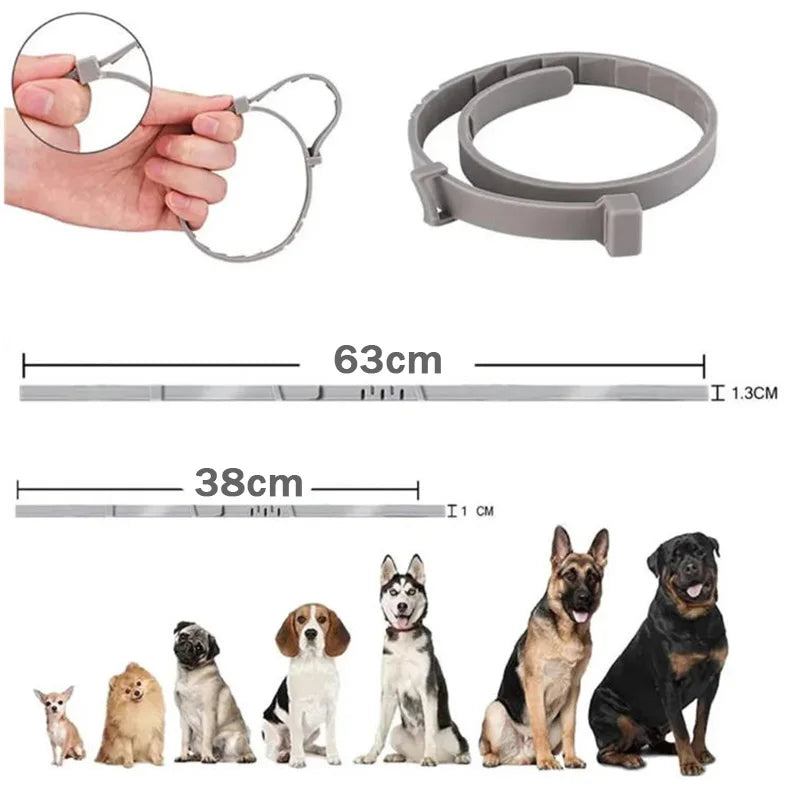 Adjustable Pet Collar for Dogs & Cats: 38cm and 72cm Sizes