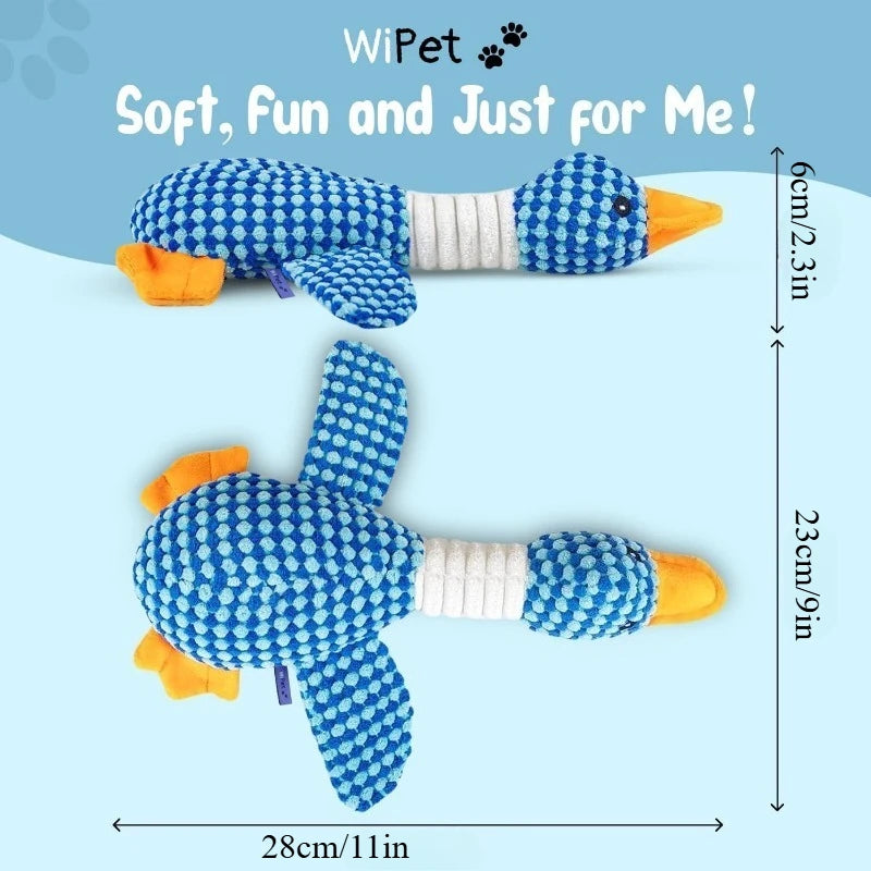Interactive Plush Squeak Doll - Tough Toy for Cats & Dogs