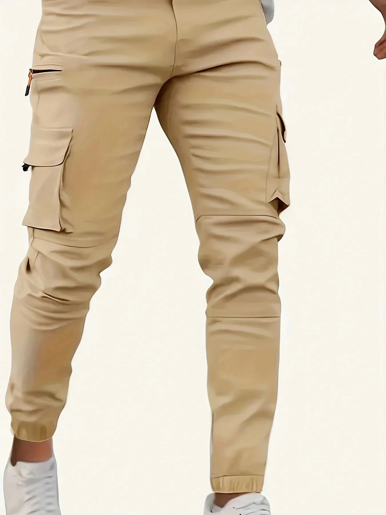 Men's Pants American Style Loose Straight Leg Workwear Multi-Pocket Casual Trousers Versatile