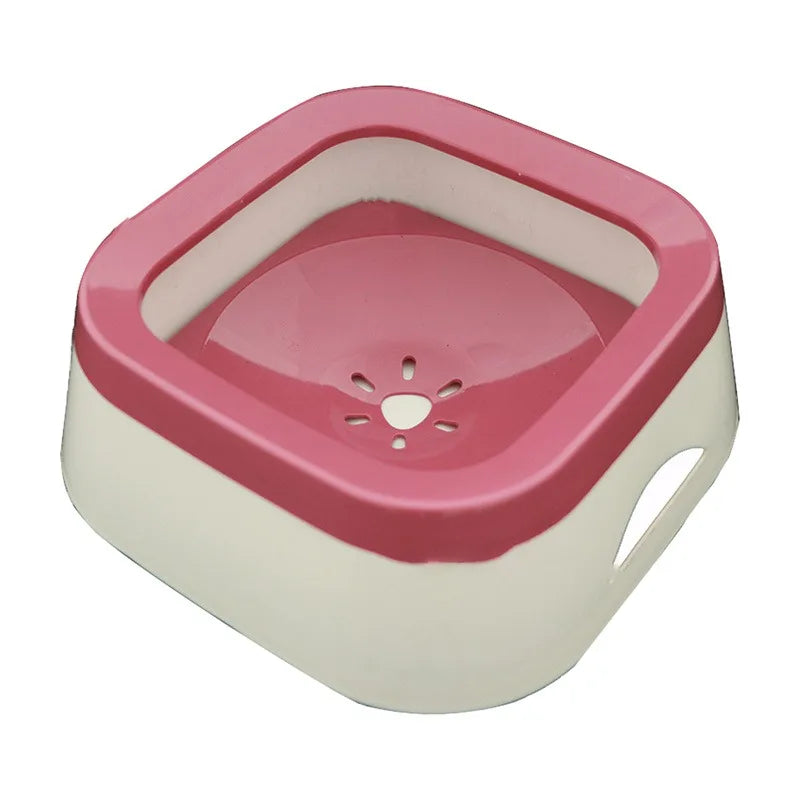 Anti-Splash Floating Dog Water Bowl - 1L No-Spill Large Capacity Drinker