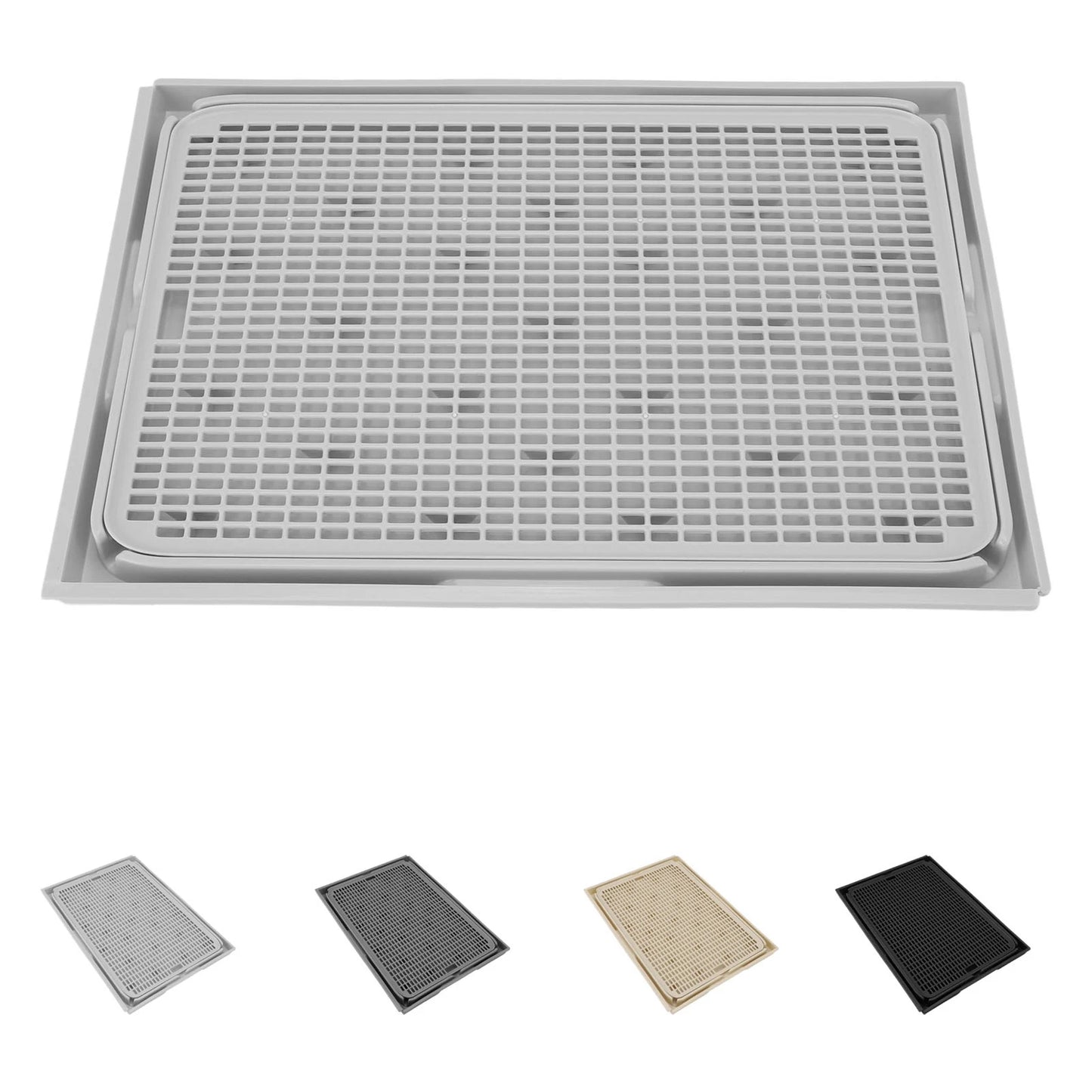 Cat Litter Trapping Mat – Spacious Double-Layer Washable Non-Slip Litter Catcher