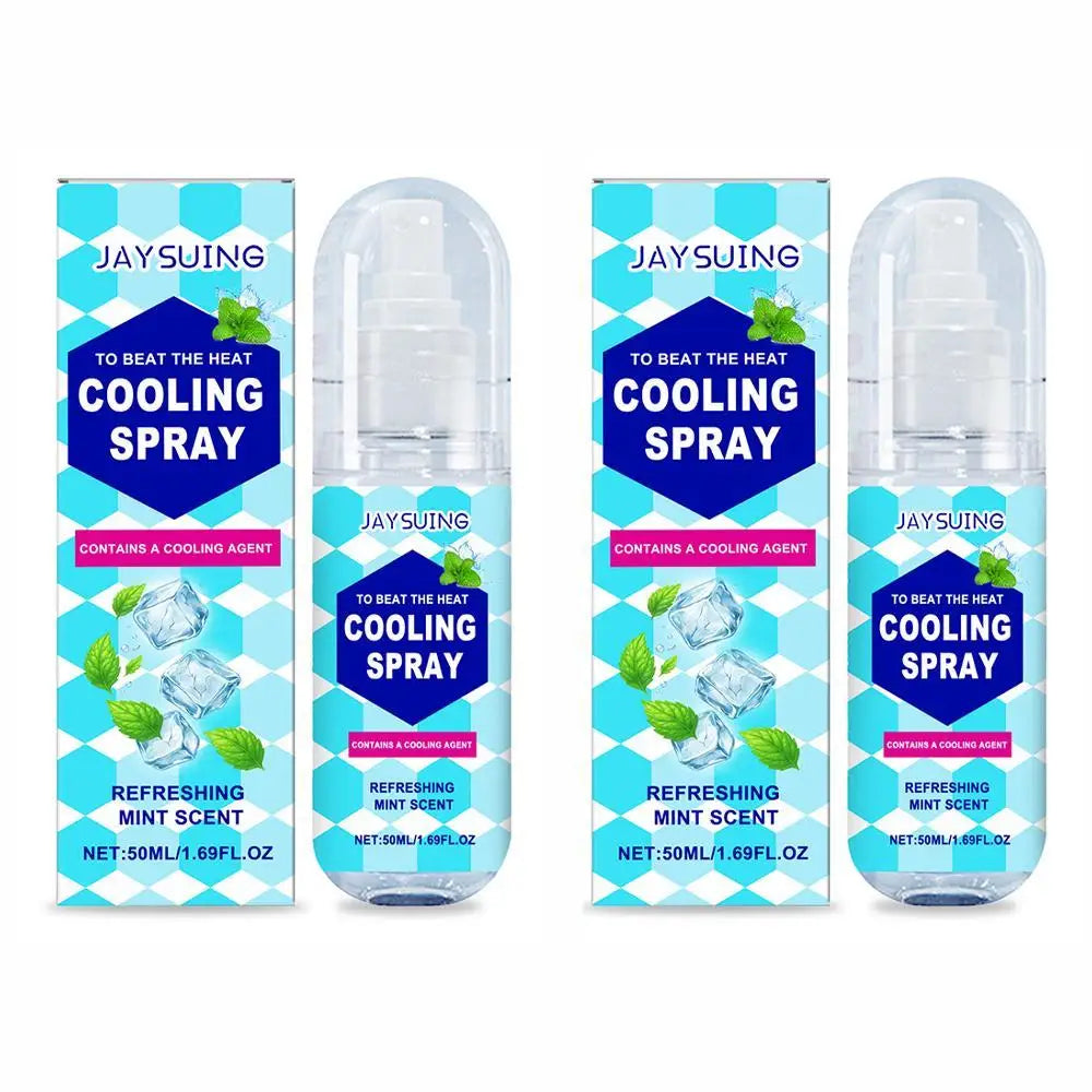 1/2PCS Summer Cooling Body Spray Portable Refreshing Mist Instant Cool Sensation